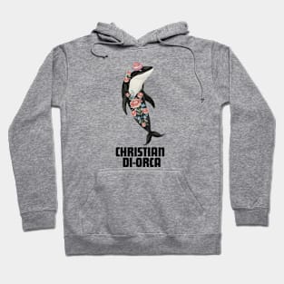 Christian Di-Orca Fashion Designer Killer Whale Gift For Orca Lover Anthropomorphic Hoodie